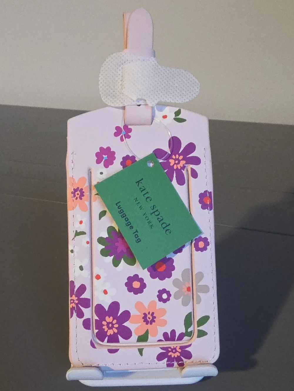 KATE SPADE NEW YORK NWT Pacific Petals Luggage Tag